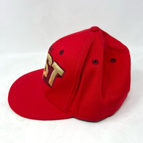 Vintage Adidas NBA Allstar Game LA The West Fitted Hat Cap Red M Embroidered GUC - Picture 3 of 8